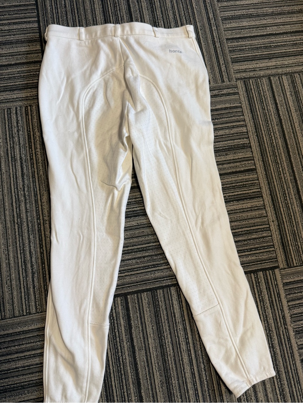 Womens White Performance Riding Pants - Picture 3 of 3